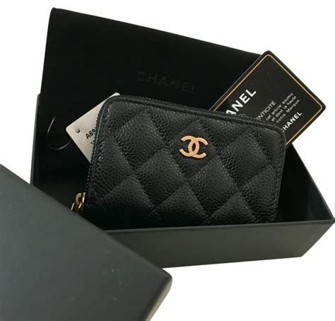 chanel card holder coin purse zip|Chanel wallet Singapore price.